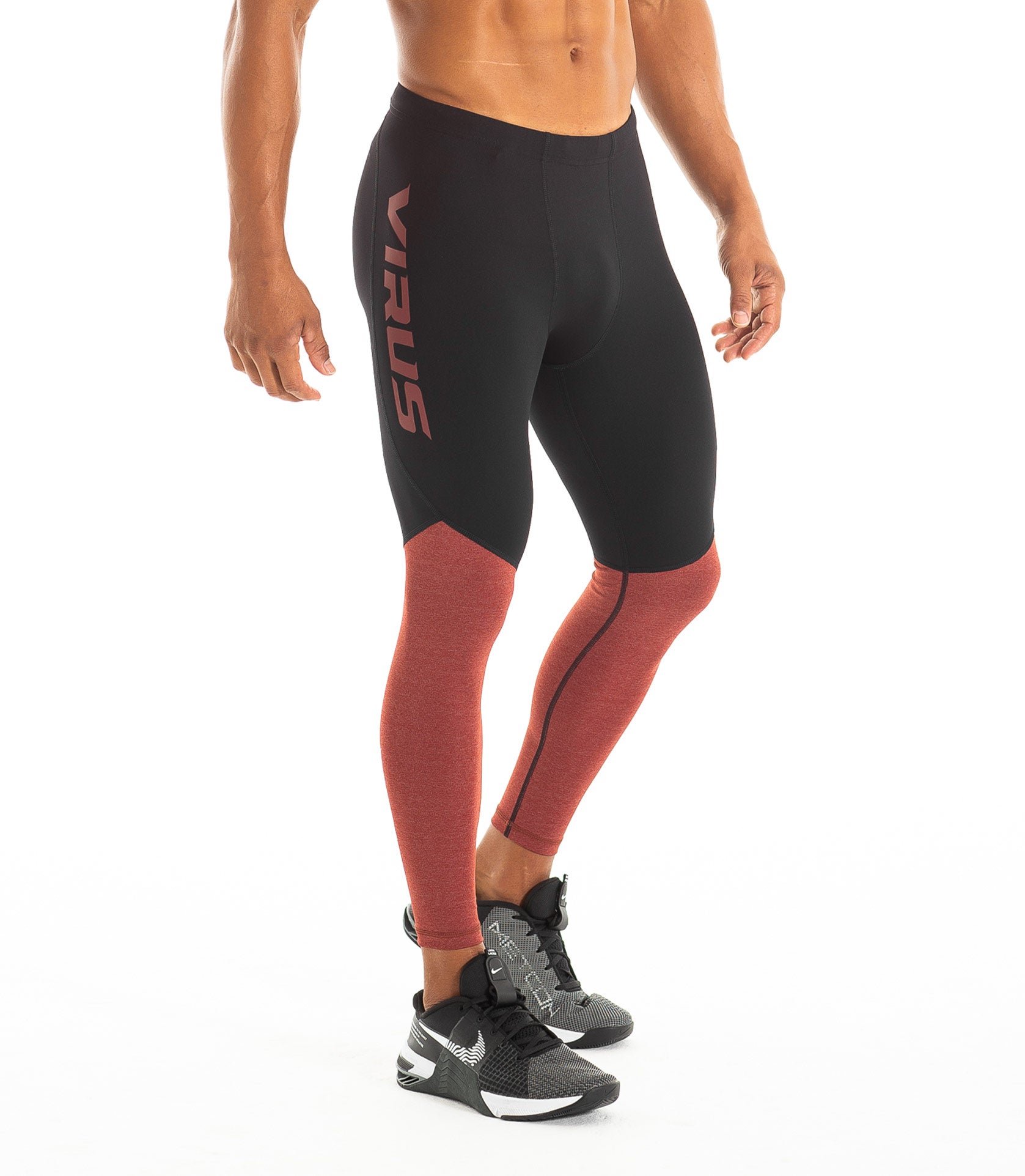 Red mens hot sale compression pants