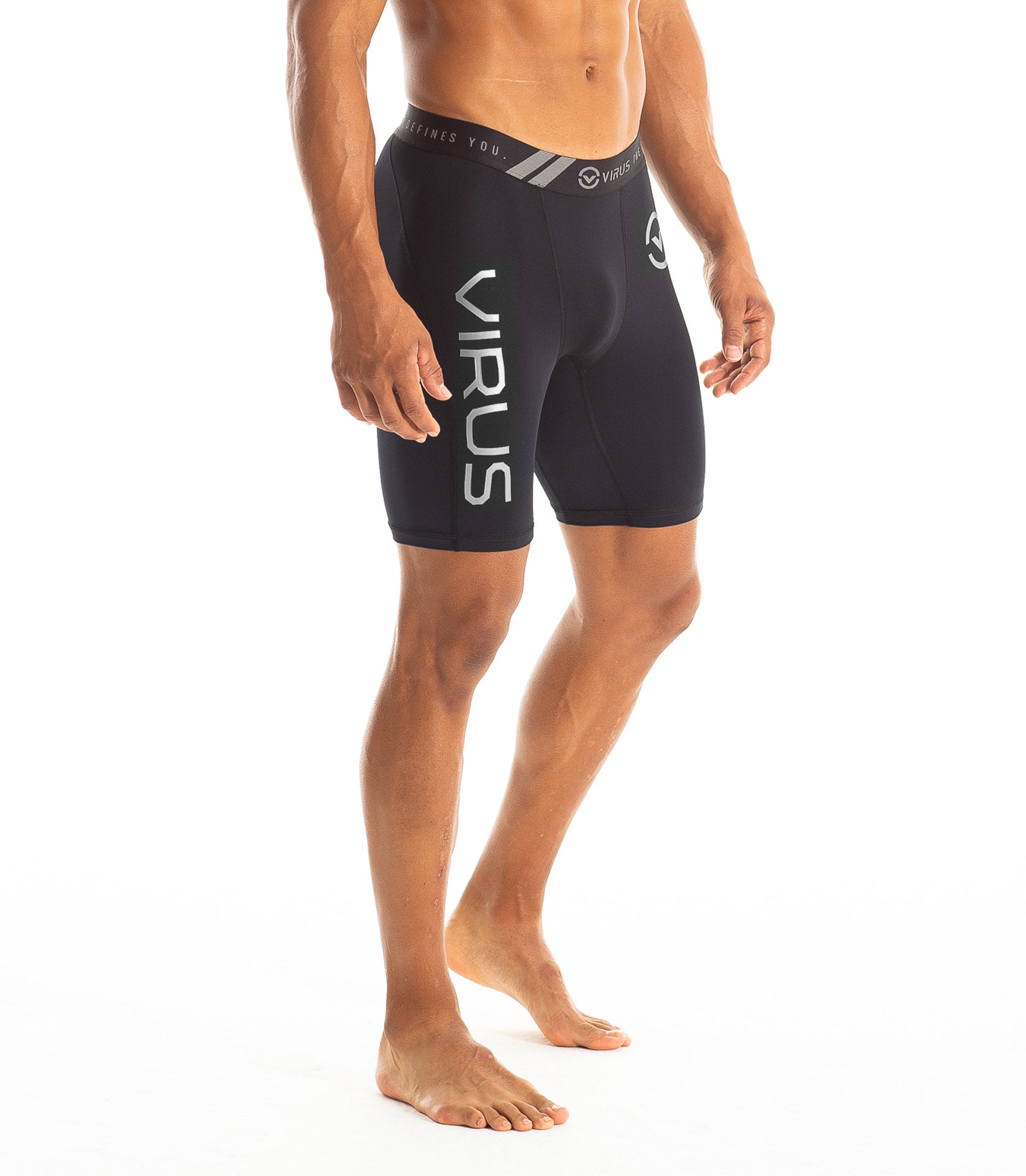Virus Men's Stay Cool Compression Shorts with Mesh Front Panel (Co14.5) -  Battle Box UK.com