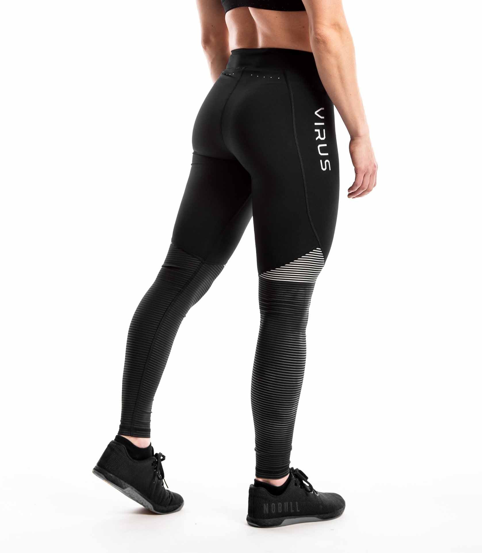 Virus ECO21 Womens Stay Cool V2 Compression Pants - Black/Silver